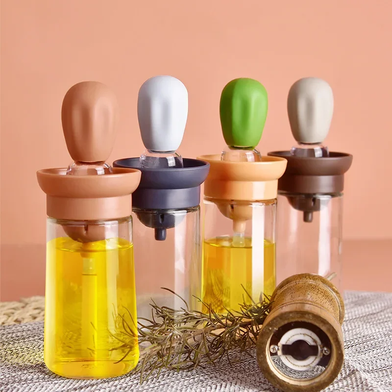 Commercial Kitchen Sprayer - Portable Kitchen Oil Bottle Silicone Brush