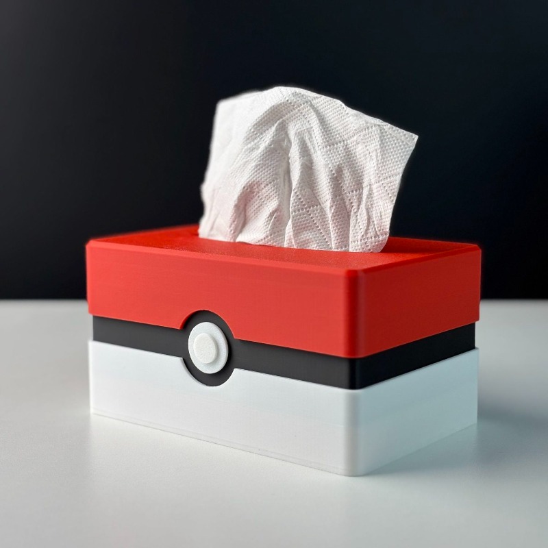 Commercial Kitchen Organization - Cartoon Poke Ball Tissue Box Storage