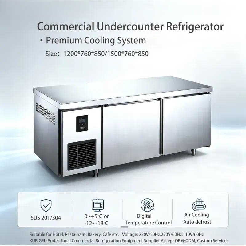 Commercial Kitchen Worktops - Commercial Kitchen Counter Stainless Steel Refrigerator