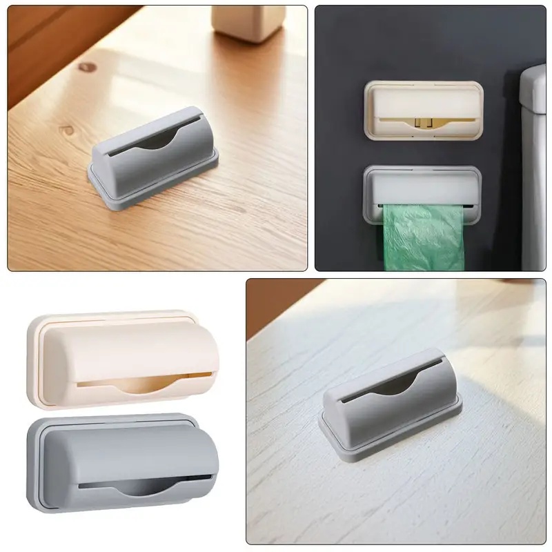 Commercial Kitchen Organization - 1/2/3/4Pcs Wall-Mounted Trash Bag Dispenser Kitchen