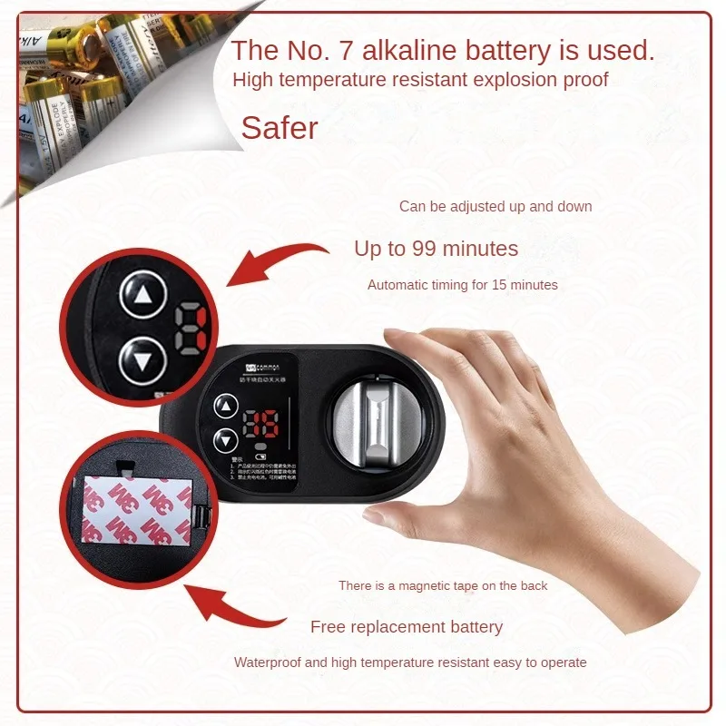 Commercial Kitchen Burner - Gas stove automatic shutdown timer, kitchen