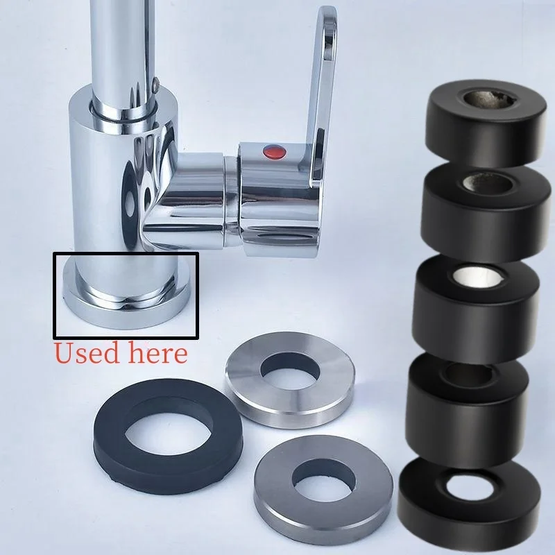 Commercial Kitchen Faucet - 1Pc Black Shower Faucet Decorative Cover