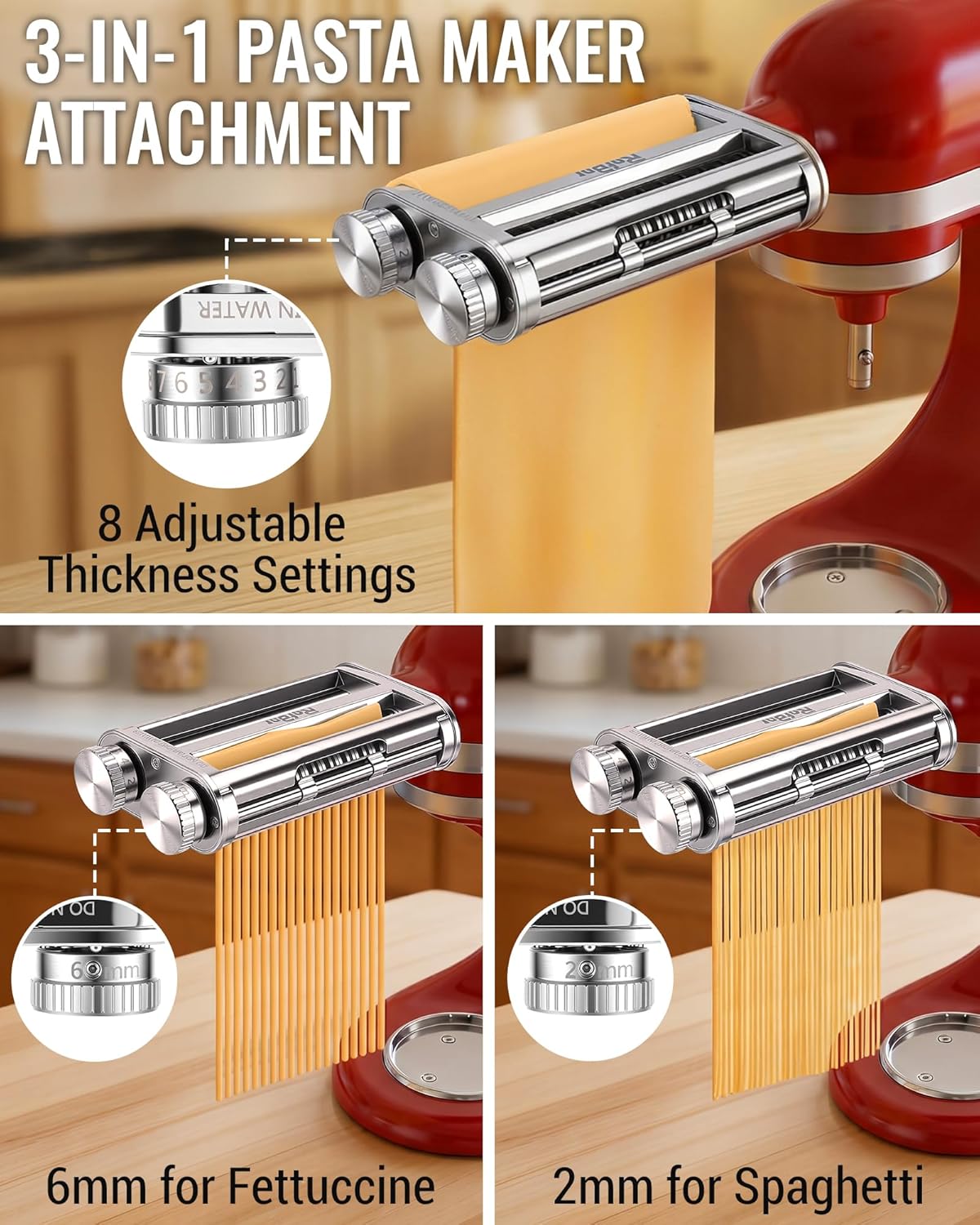 KitchenAid Mixer 3-in-1 Pasta  - Commercial Kitchenaid review and price