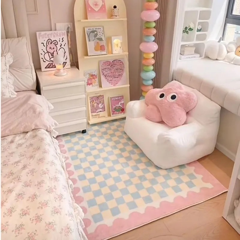 Pink Blue Checkerboard Bedside - Commercial Dishwasher Table review and price