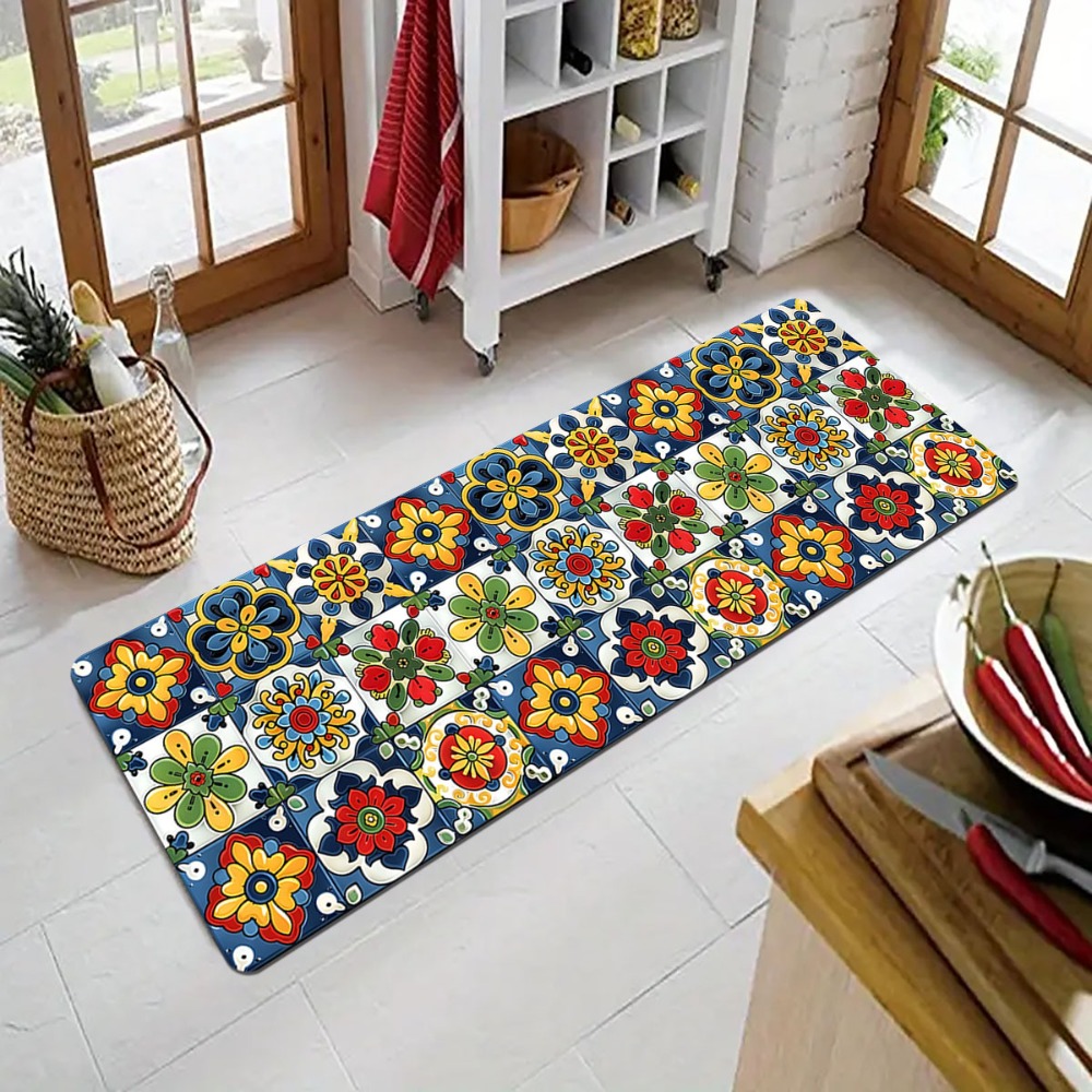 Mediterranean Tile Carpet Mat  - Commercial Kitchen Tile Flooring review and price