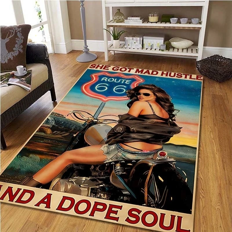 Route 66 Motorcycle Vintage Ca - Commercial Kitchen Non Slip Flooring review and price