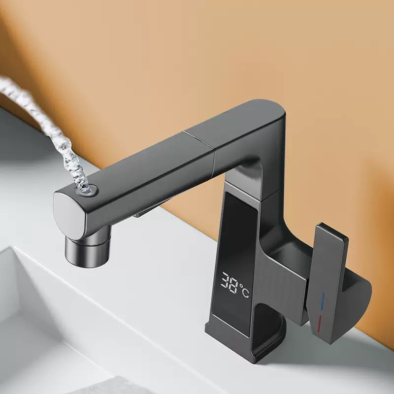 Digital Display Pulling Faucet - Commercial Kitchen Faucet review and price