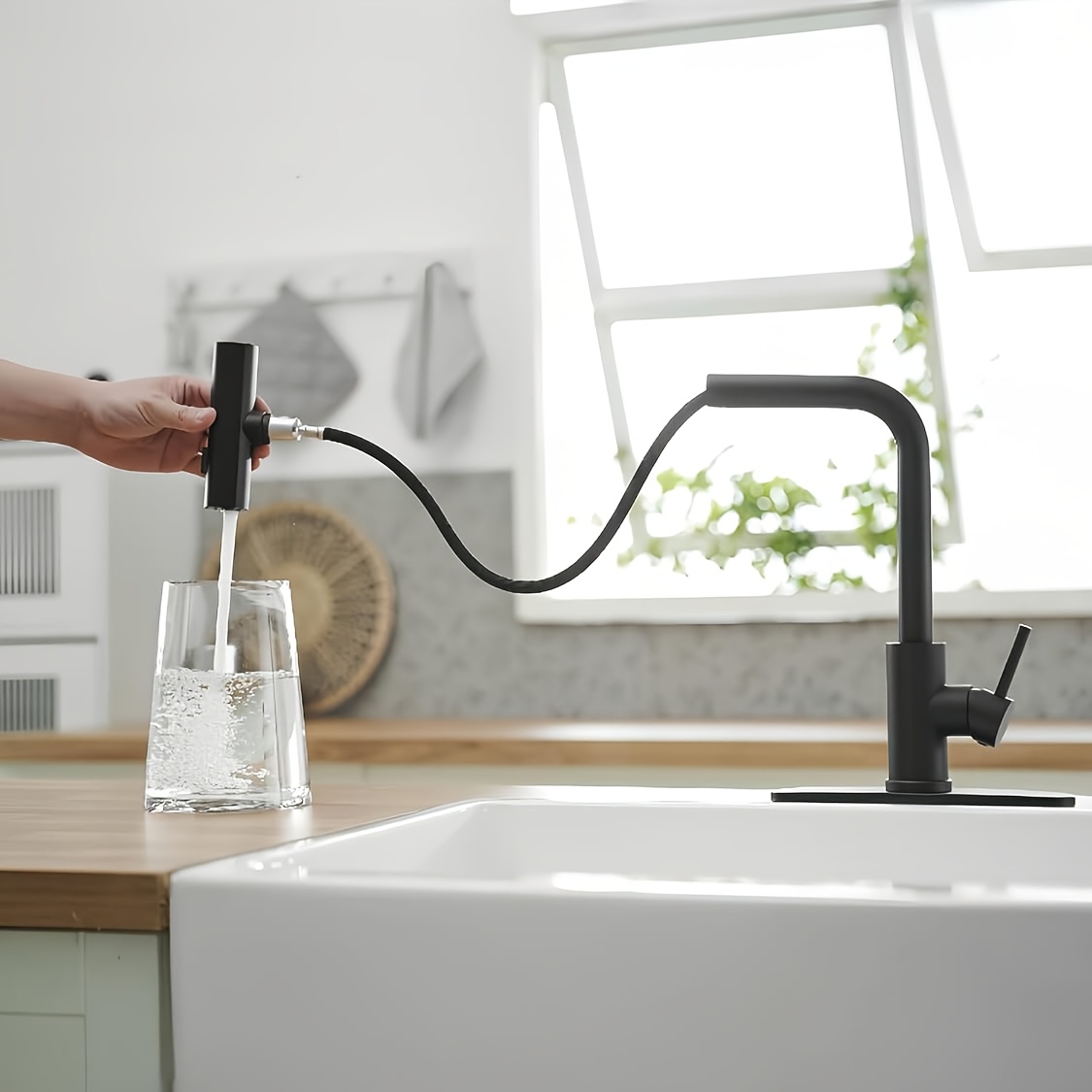 1 PC Black Kitchen Faucet With - Commercial Kitchen Faucet review and price