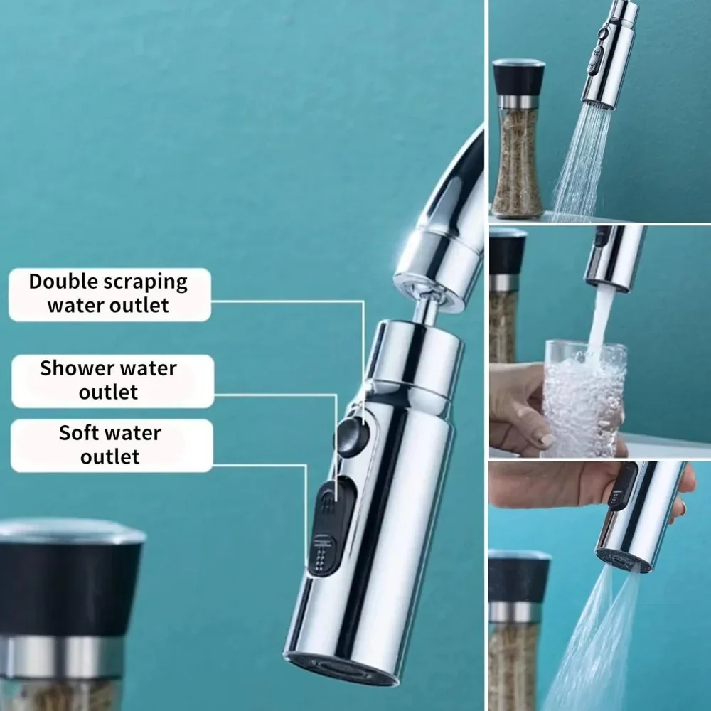 1pc 3 in1 Flexible Kitchen Fau - Commercial Kitchen Faucet review and price