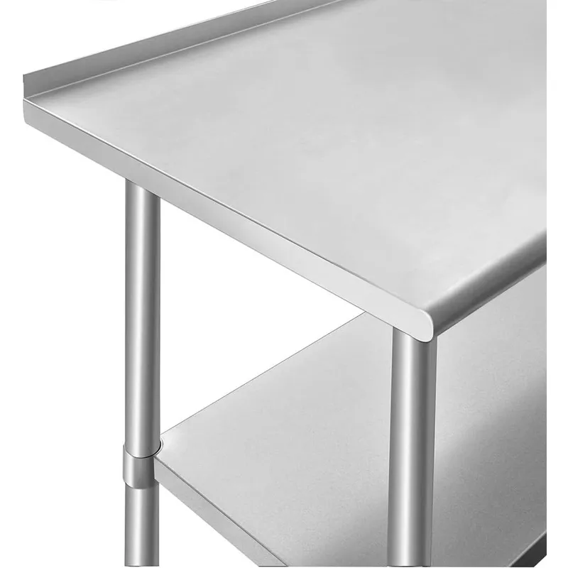 Stainless Steel Table for Prep - Commercial Kitchen Backsplash review and price