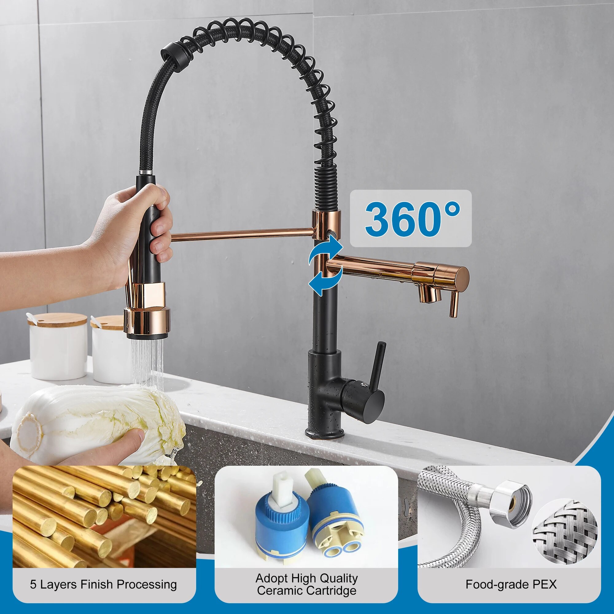 Kitchen Faucet with Pull Down  - Commercial Kitchen Faucet review and price