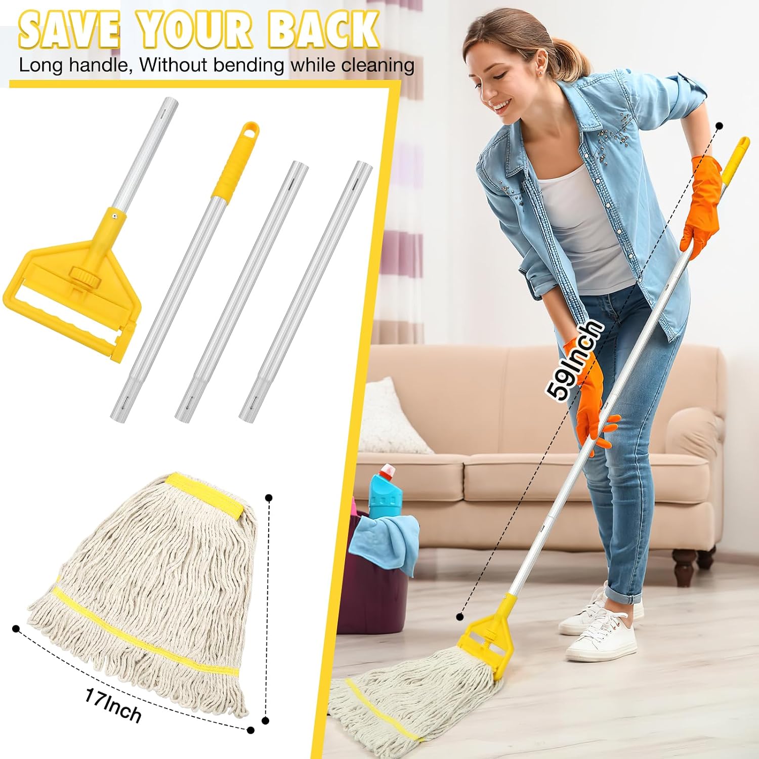 Commercial Mop Heavy Duty Indu - Commercial Kitchen Tile Flooring review and price