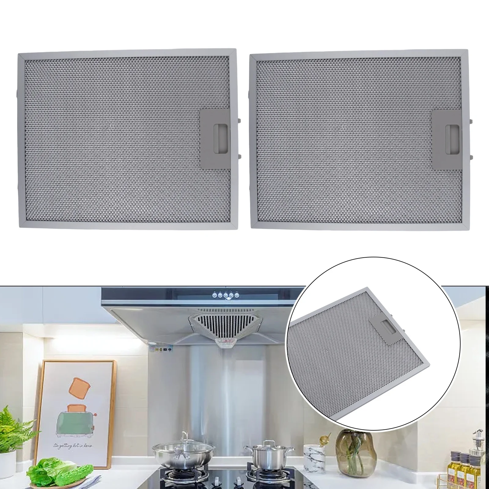 2PCS Cooker Hood Filters Metal - Commercial Kitchen Hood review and price