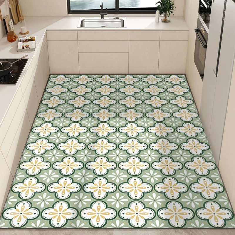 Kitchen Carpet PVC Waterproof  - Commercial Kitchen Tile Flooring review and price