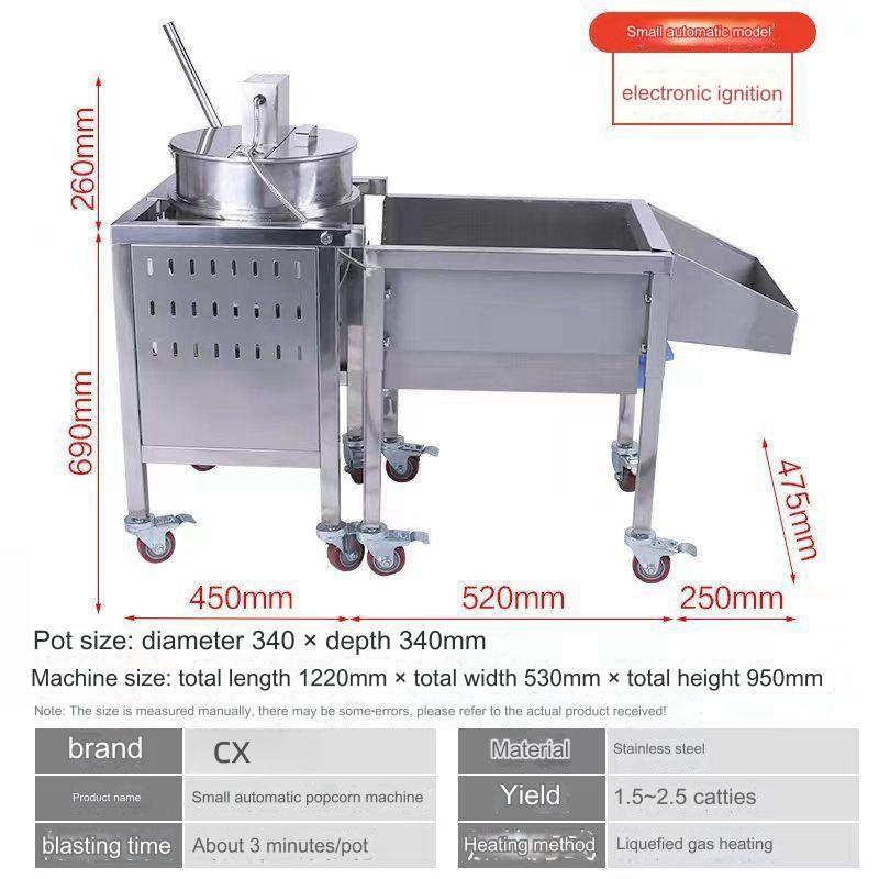 Gas-Powered Vertical Popcorn M - Commercial Popcorn Machine review and price
