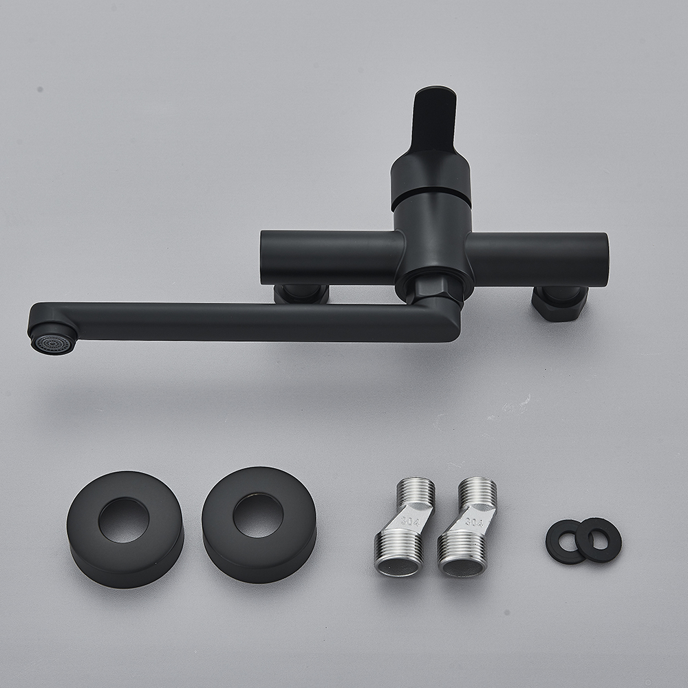 Black Wall Mounted Kitchen Fau - Commercial Kitchen Faucet review and price