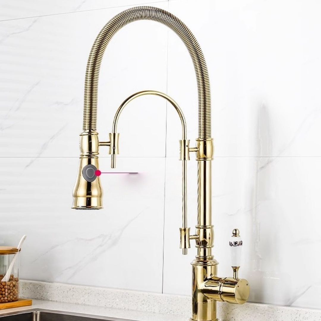 Gold Pull Down Kitchen Faucet  - Commercial Kitchen Faucet review and price