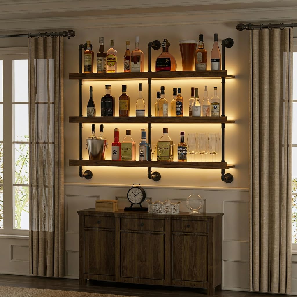 Wall Mounted Wine Rack With LE - Commercial Kitchen Organization review and price