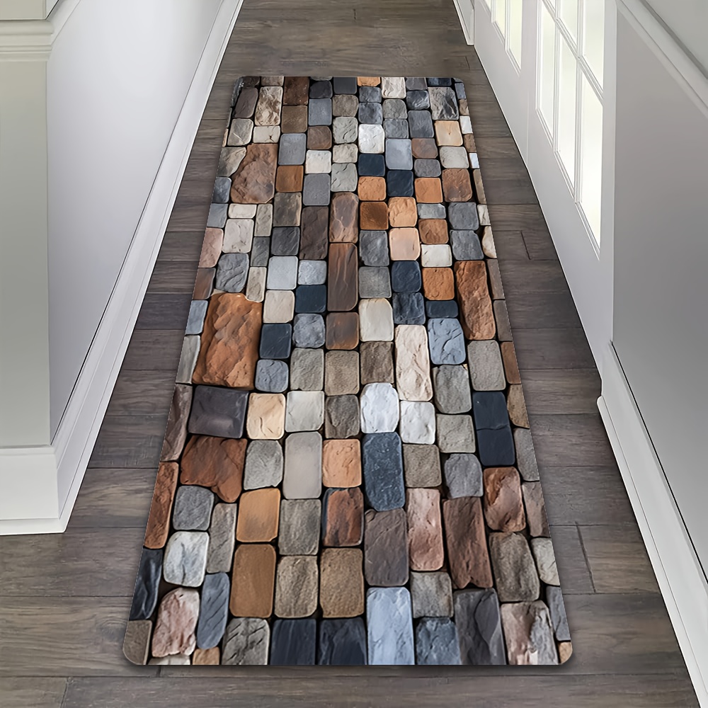 Mixed Color Cobblestone Hallwa - Commercial Kitchen Tile Flooring review and price