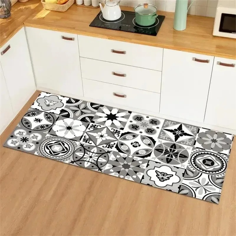 Blue Yellow Vintage Tile Colla - Commercial Kitchen Tile Flooring review and price