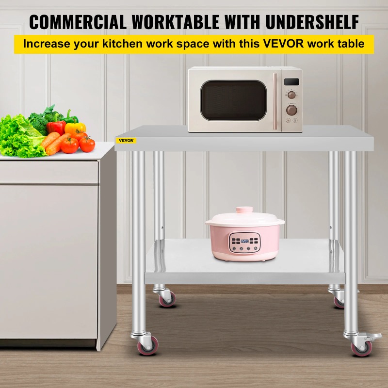 Stainless Steel Kitchen Prep T - Commercial Kitchen Backsplash review and price