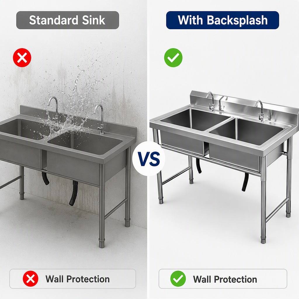Commercial Freestanding Double - Commercial Kitchen Backsplash review and price