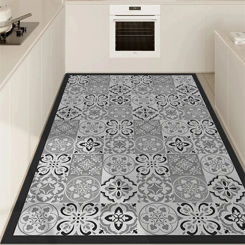 Retro Tile Pattern Floor Mat K - Commercial Kitchen Tile Flooring review and price