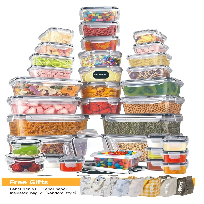 48PCS BPA-Free Food Storage Se - Commercial Kitchen Organization review and price