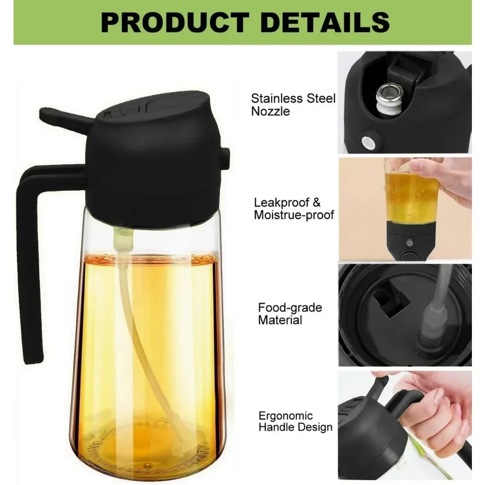 2in1 Plastic Oil Sprayer 500ml - Commercial Kitchen Sprayer review and price