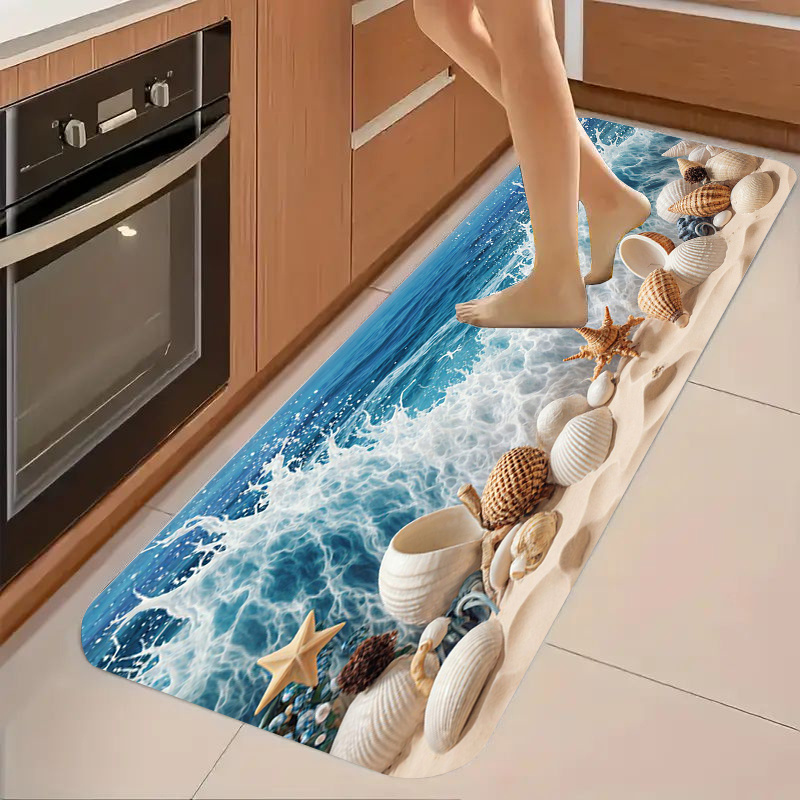 Nautical Seashell Mosaic Long  - Commercial Kitchen Tile Flooring review and price