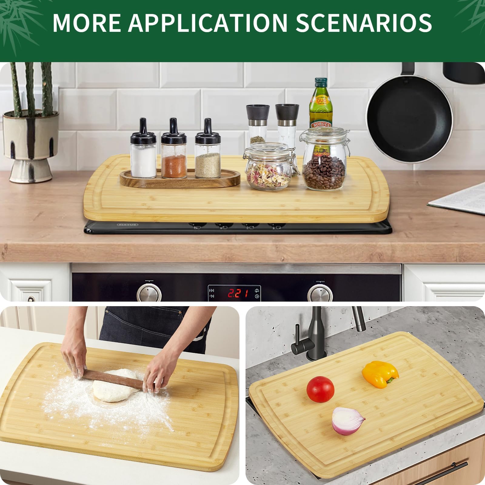 30x20 Inch Large Bamboo Cuttin - Commercial Kitchen Deep Cleaning review and price