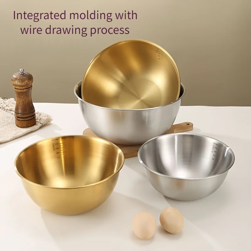 3PCS Stainless Steel Mixing Bo - Commercial Kitchen Equipment List review and price